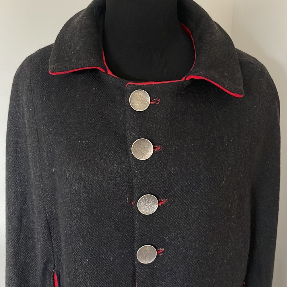 Vintage wool reversible cape - Picture 5 of 7